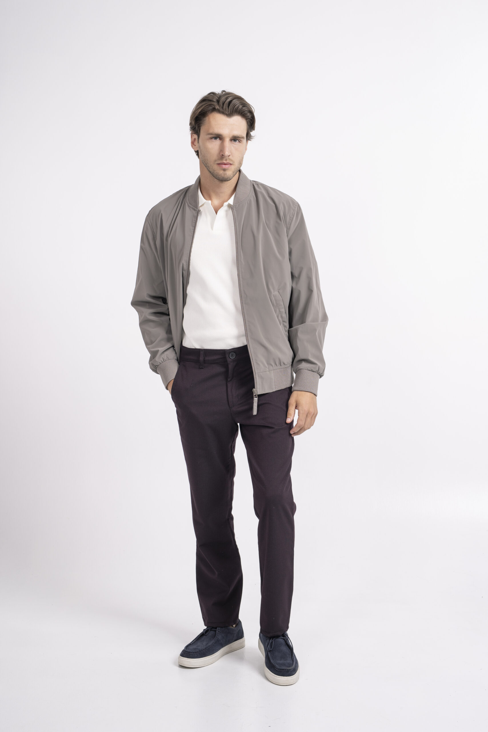 Spodnie chino bordo CSBRD-25